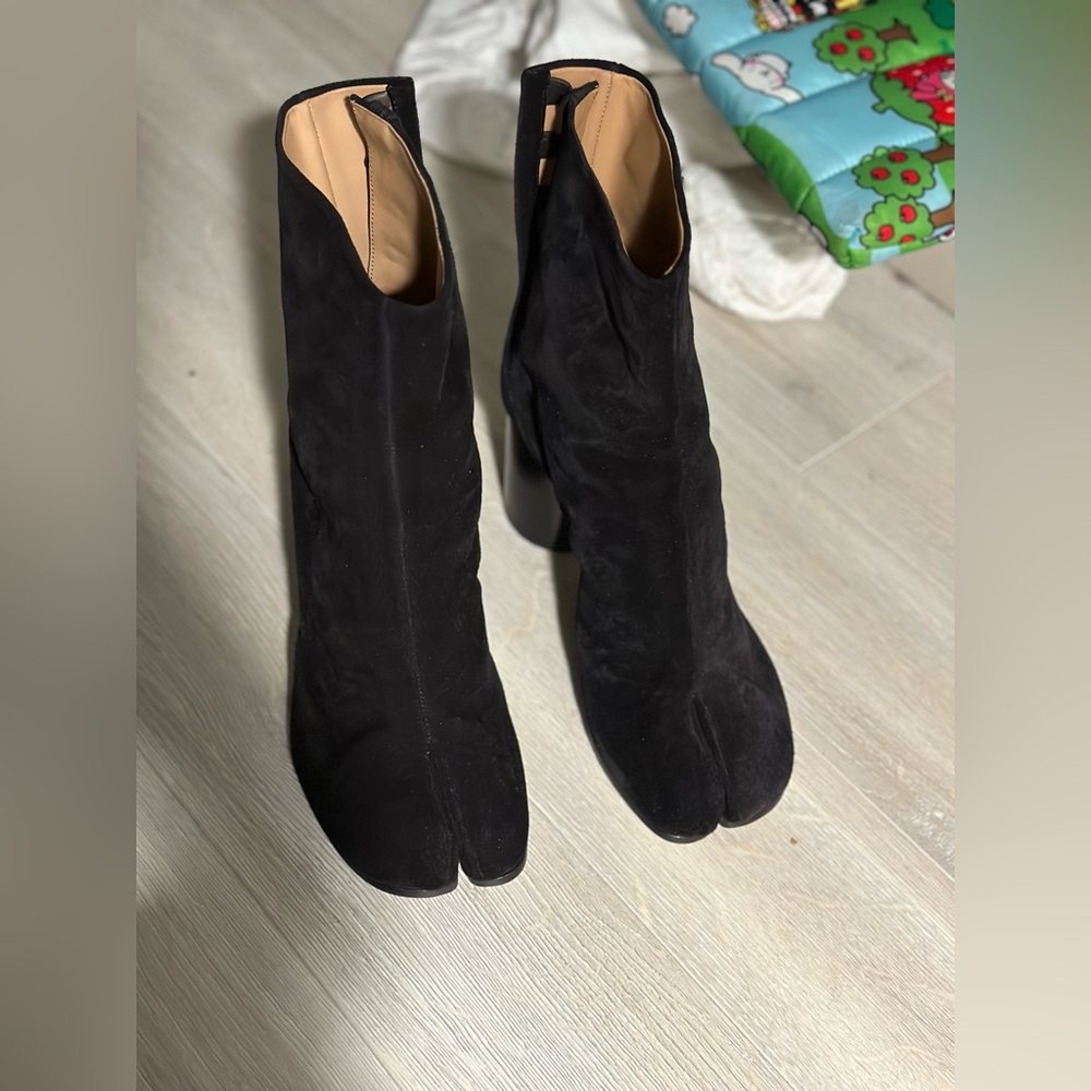 Maison Margiela Black Suede Tabi Boots